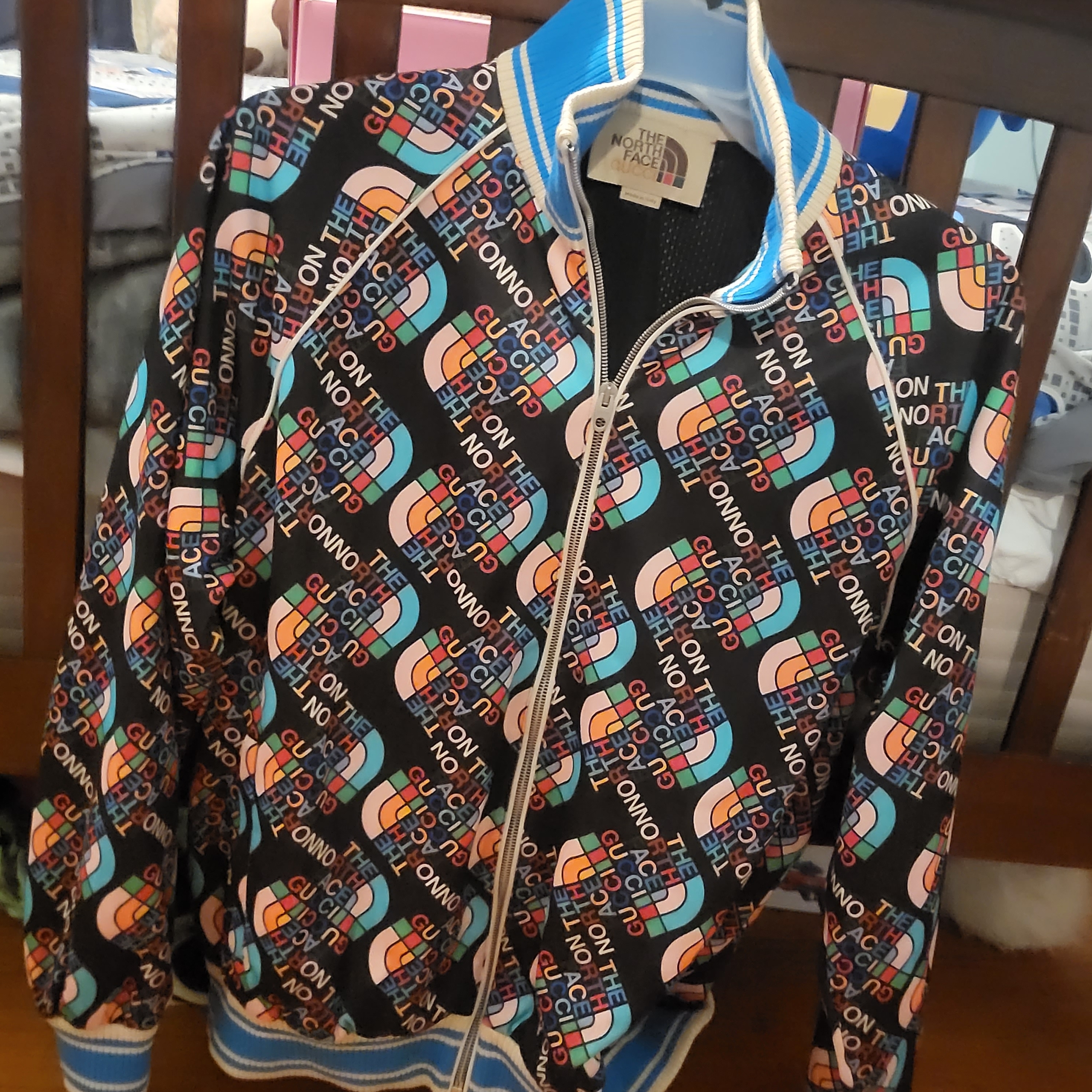 The North Face X Gucci Multicolor Logo-Print Zip Jacket